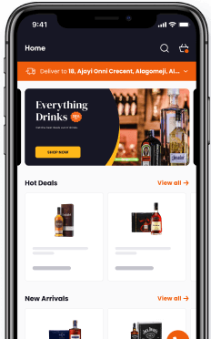 browsing drinks.ng on a mobile device